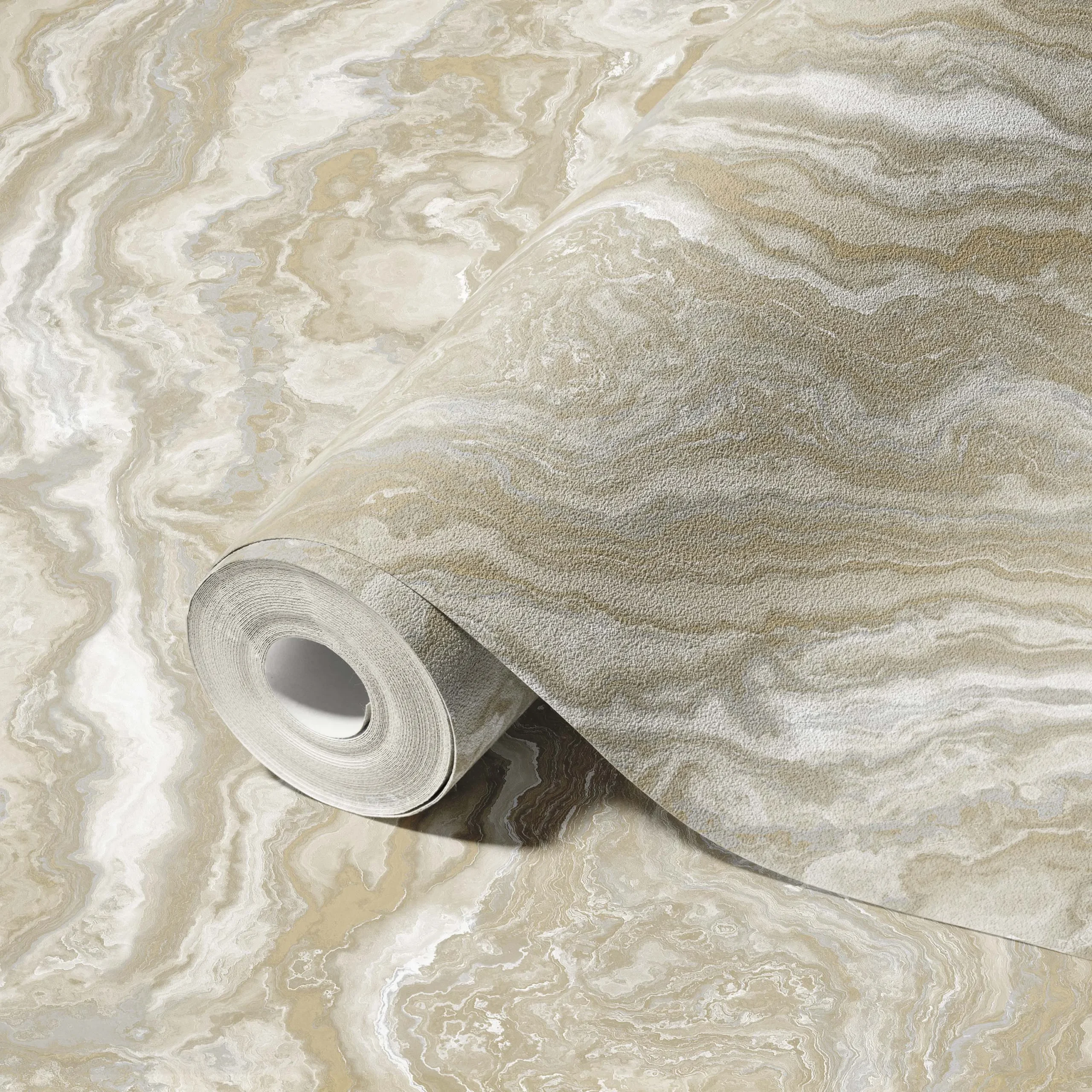 Beige Embossed Wallpaper – Light Reflection (23102-3) Beige Embossed Wallpaper – Light Reflection (23102-3)
